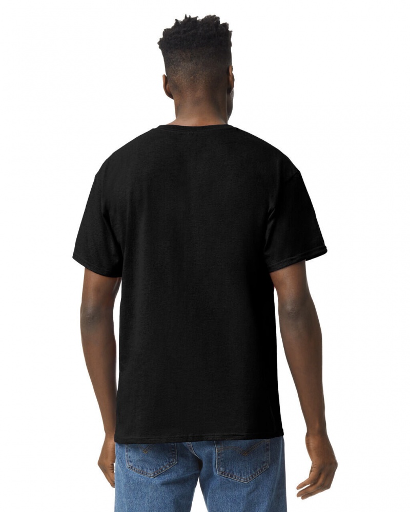 Men's Gildan 5000 T-Shirts Black | IEKA40831