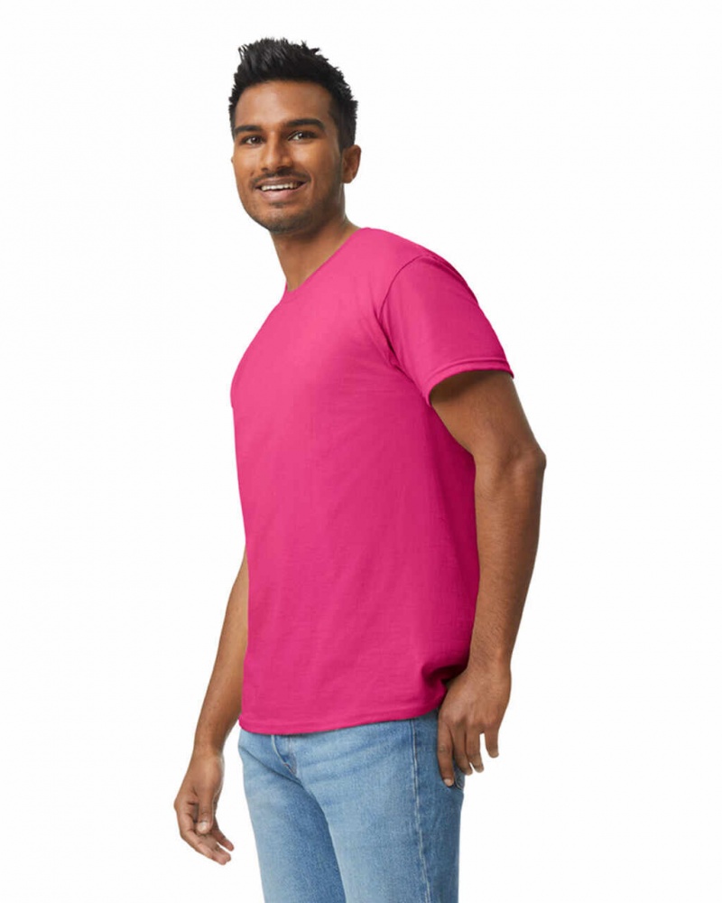 Men's Gildan 5000 T-Shirts Heliconia | NOFL46528