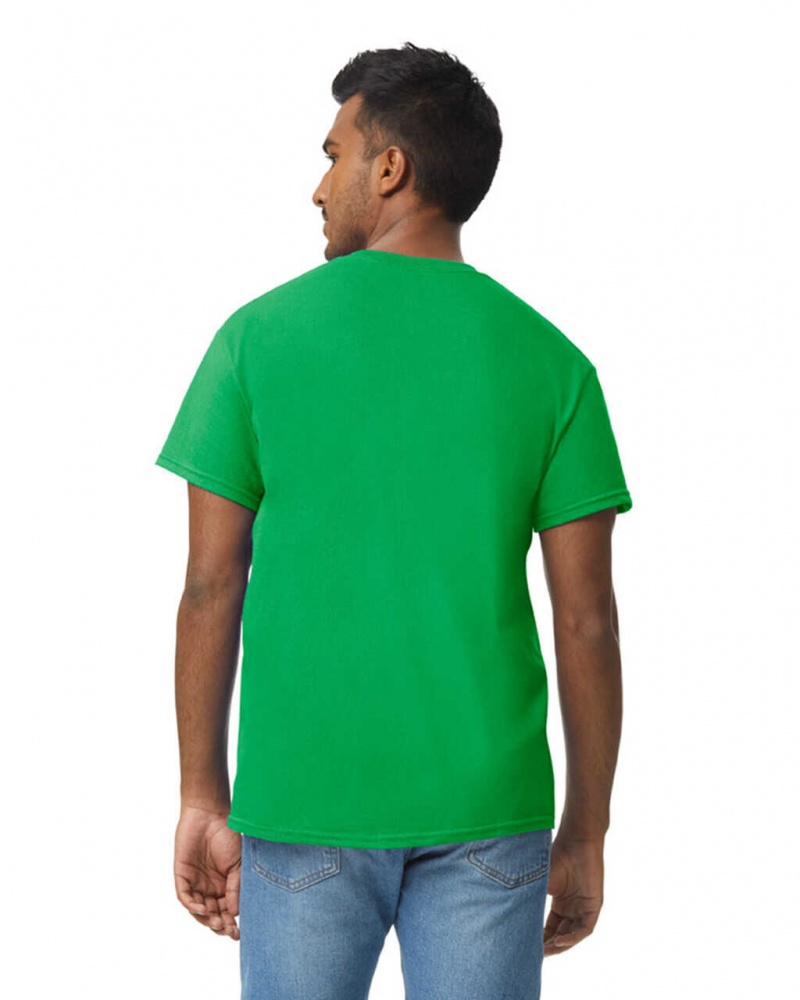 Men's Gildan 5000 T-Shirts Irish Green | FUAQ24871