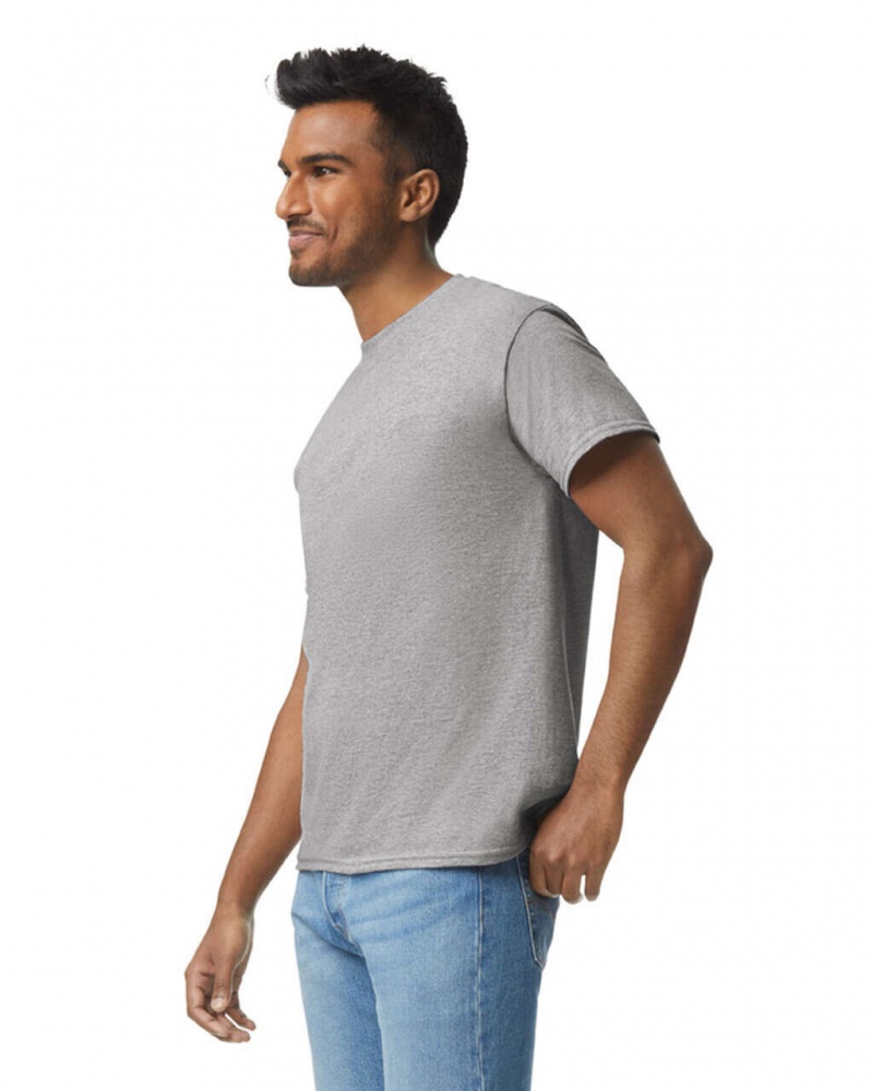 Men's Gildan 5000 T-Shirts Sport Grey | RFTU72934