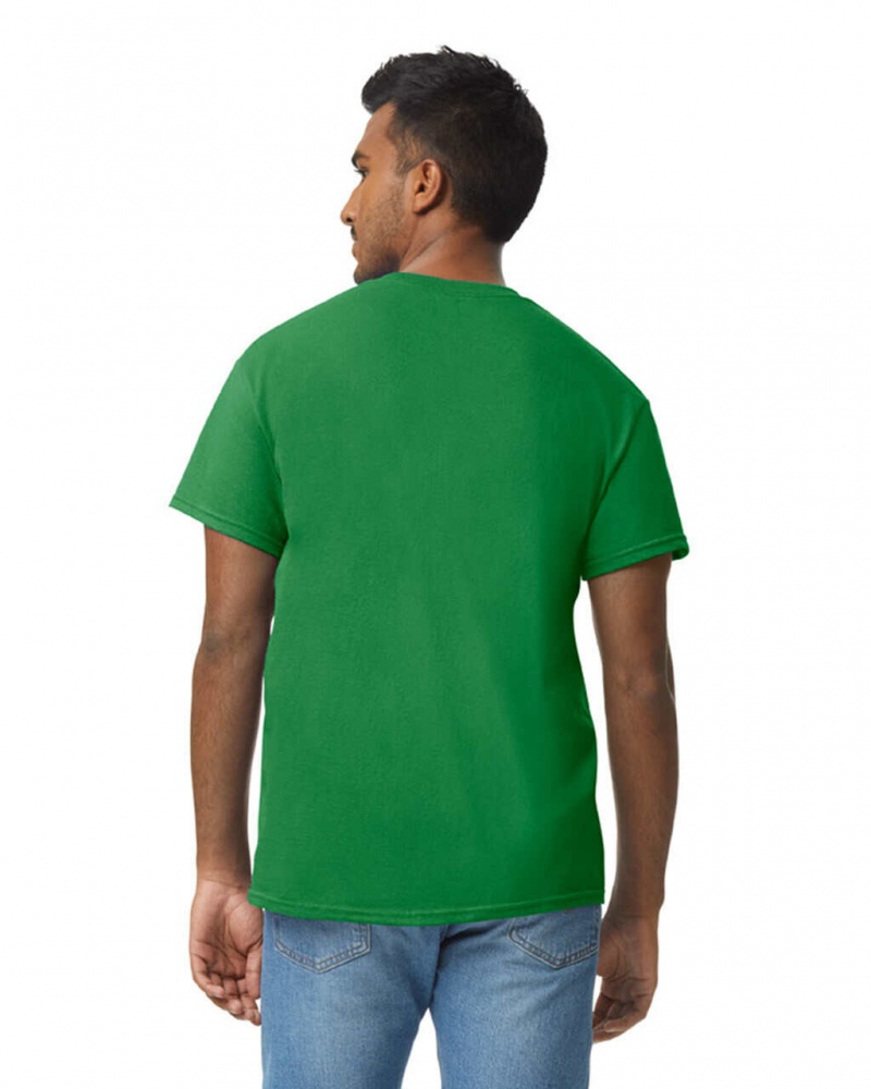 Men's Gildan 5000 T-Shirts Turf Green | EAMB68032