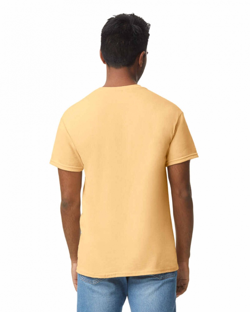 Men's Gildan 5000 T-Shirts Yellow Haze | CKRP25340