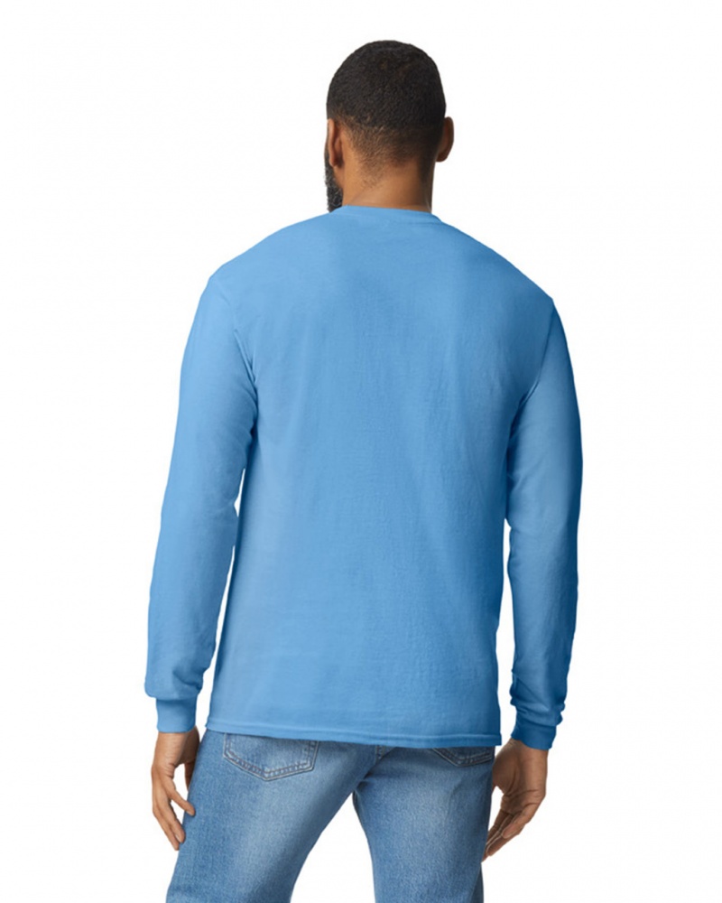 Men's Gildan 5400 Long Sleeve T-Shirts Carolina Blue | GWTB21970