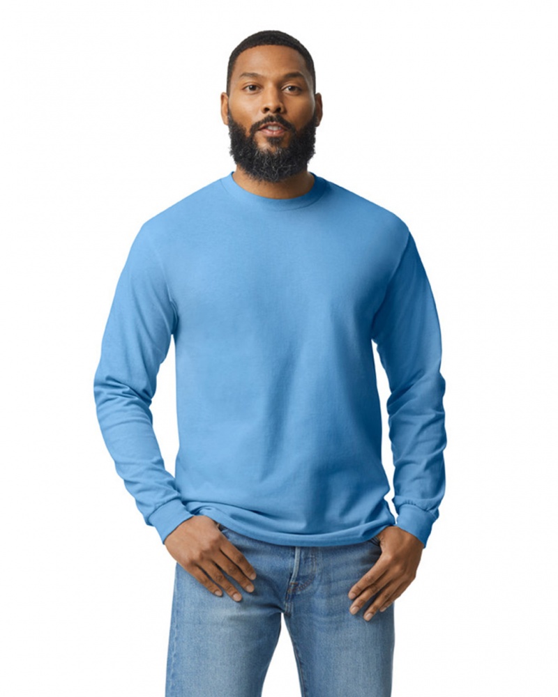 Men\'s Gildan 5400 Long Sleeve T-Shirts Carolina Blue | GWTB21970