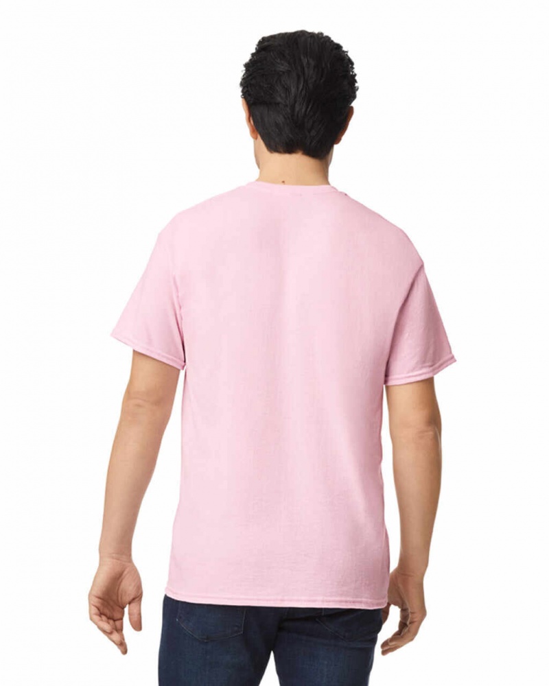 Men's Gildan 8000 T-Shirts Light Pink | DFUL54386