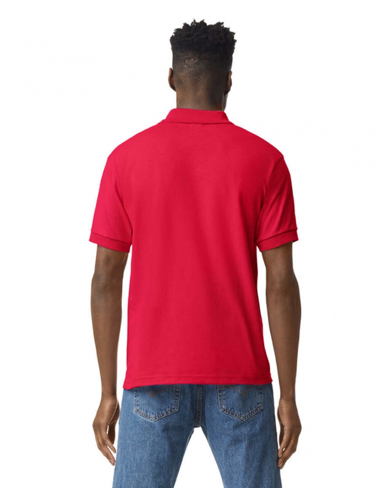 Men's Gildan 8800 Polo Red | ISJX94327