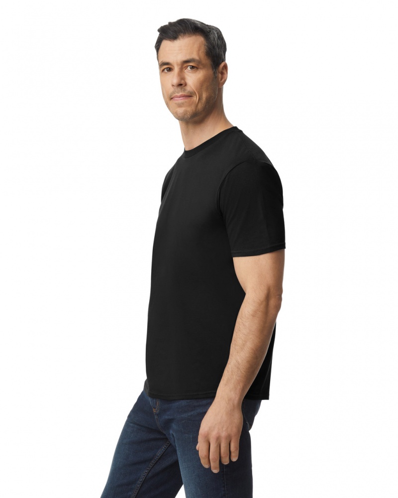 Men's Gildan 980 T-Shirts Black | CDPJ94678