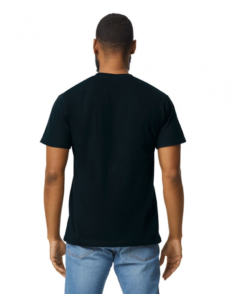 Men's Gildan H000 T-Shirts Black | SCEO26975