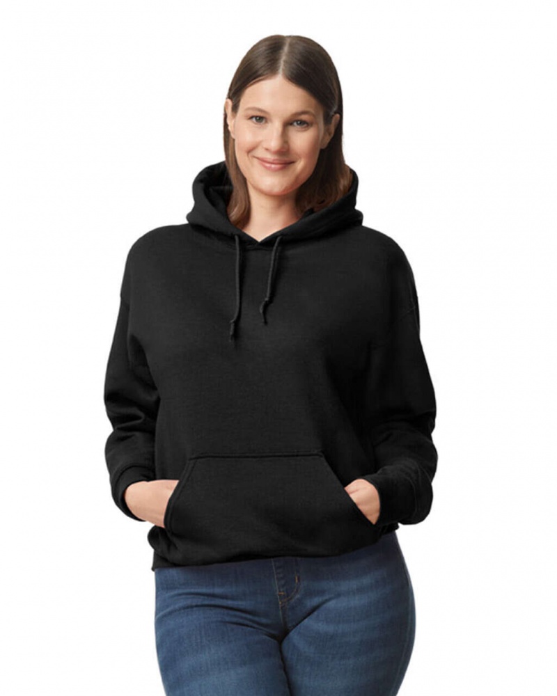 Women\'s Gildan 12500 Hoodie Black | KXFR60475