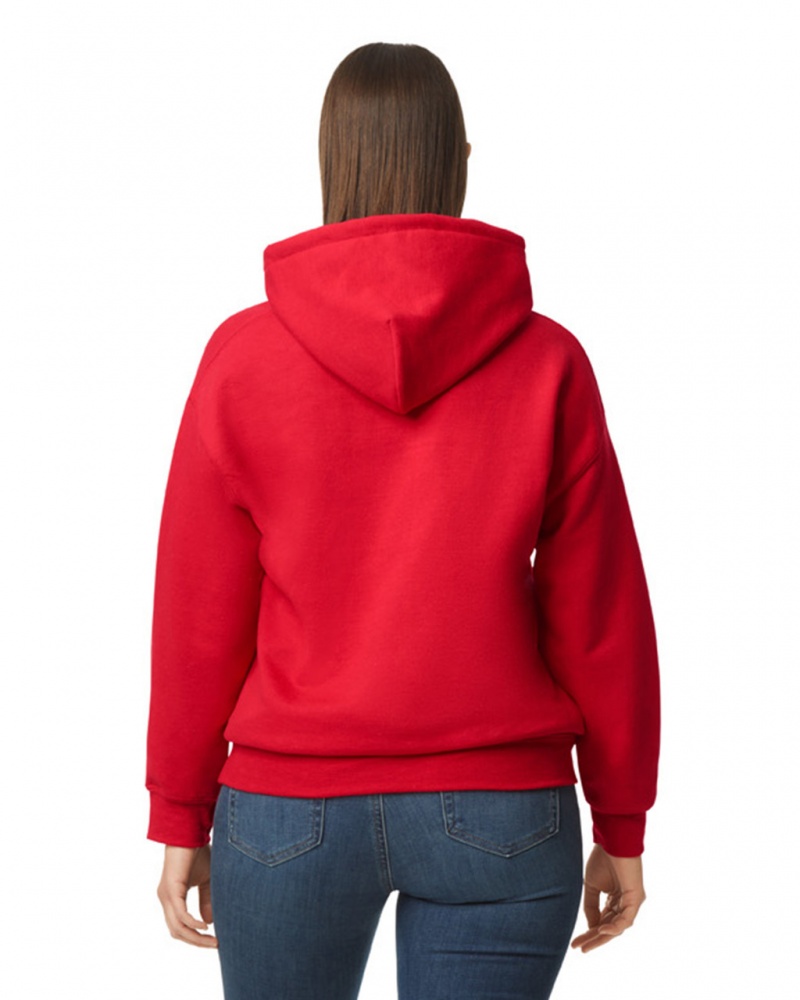 Women's Gildan 12500 Hoodie Red | ERLZ25301