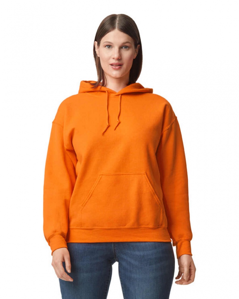 Women\'s Gildan 12500 Hoodie Sweatshirt S Orange | MTHO80751