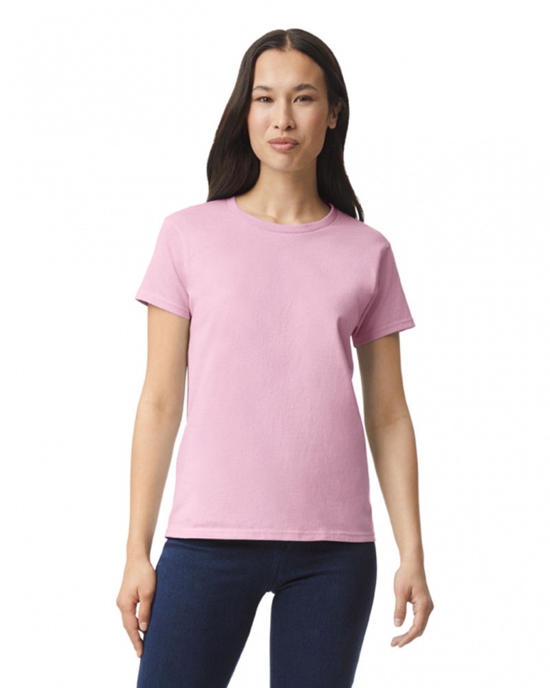 Women\'s Gildan 2000L T-Shirts Light Pink | TOEC38014