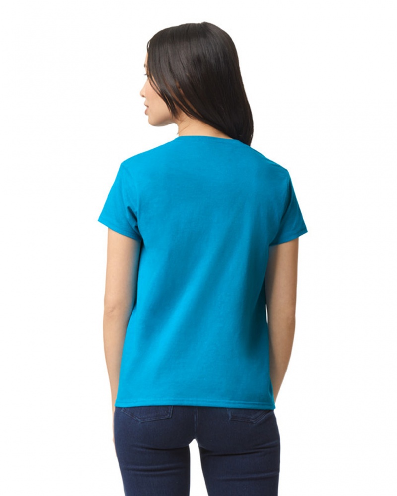 Women's Gildan 2000L T-Shirts Sapphire | NHSF51739