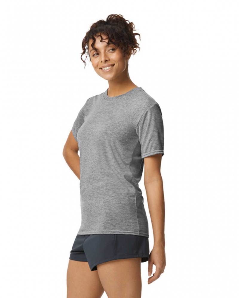 Women's Gildan 42000 T-Shirts Sport Grey | MRHX63419