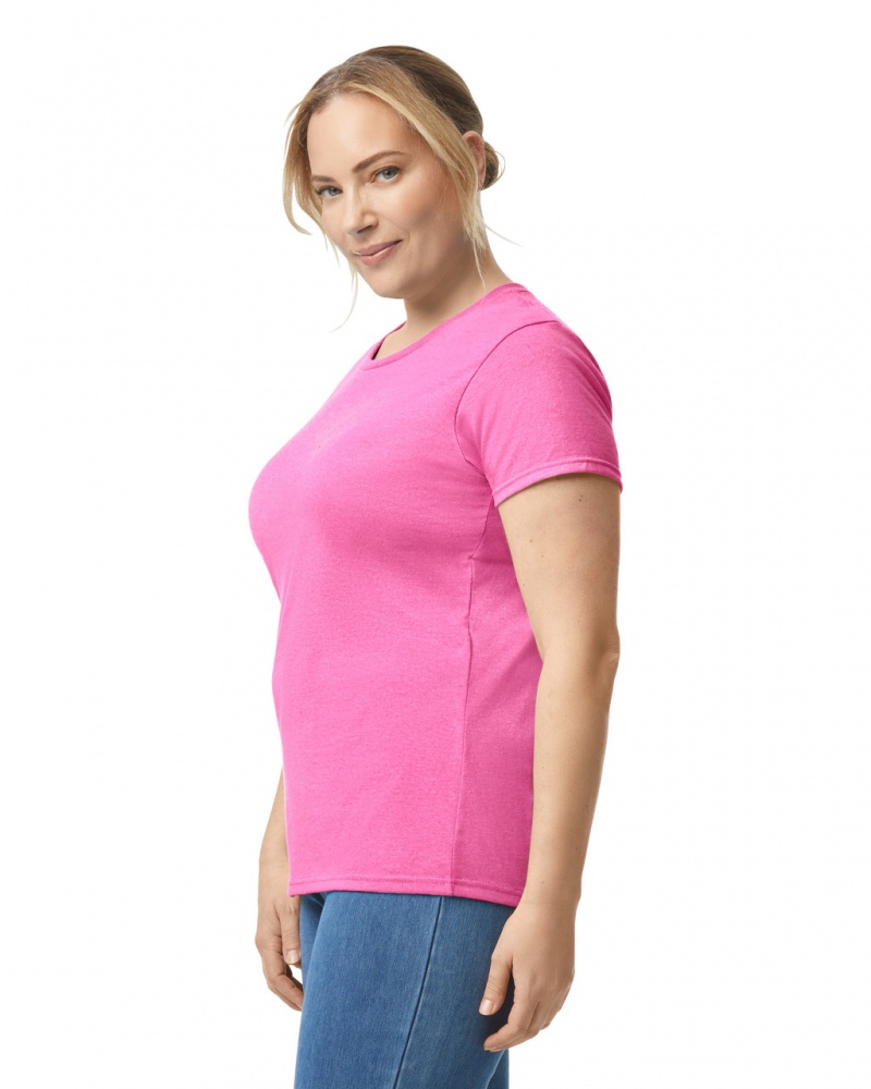 Women's Gildan 5000L T-Shirts Azalea | BAXJ58604