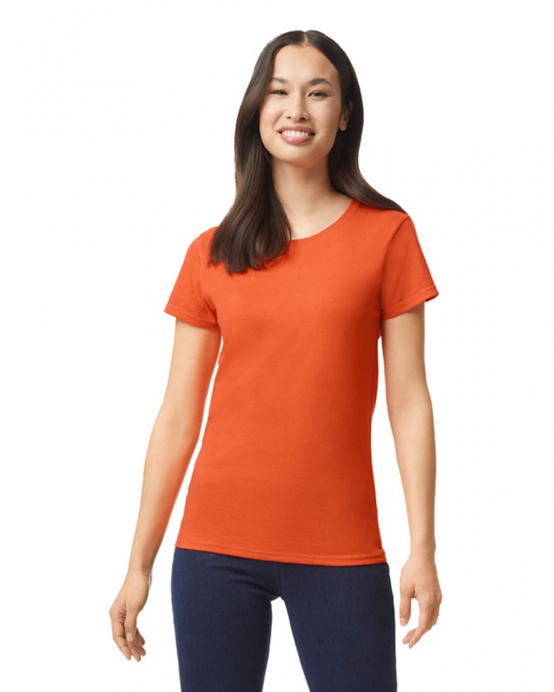 Women\'s Gildan 5000L T-Shirts Orange | APLD45618