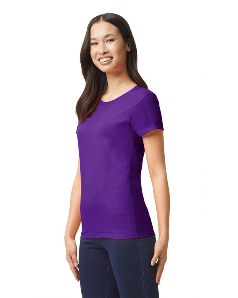 Women's Gildan 5000L T-Shirts Purple | JDAE58621