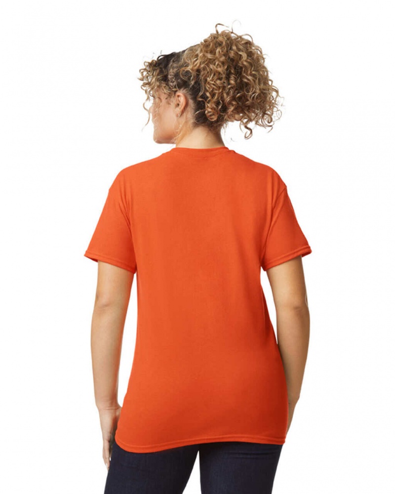 Women's Gildan 8000 T-Shirts Orange | MTGK10758