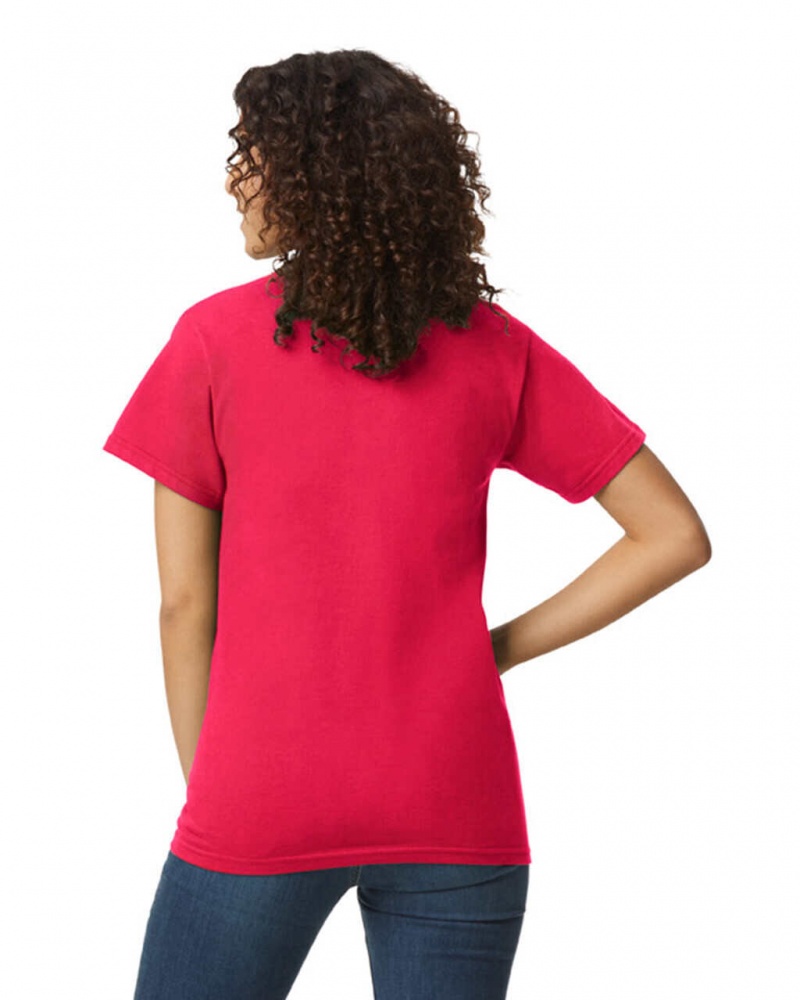 Women's Gildan H000 T-Shirts Sport Scarlet Red | SKMR82540